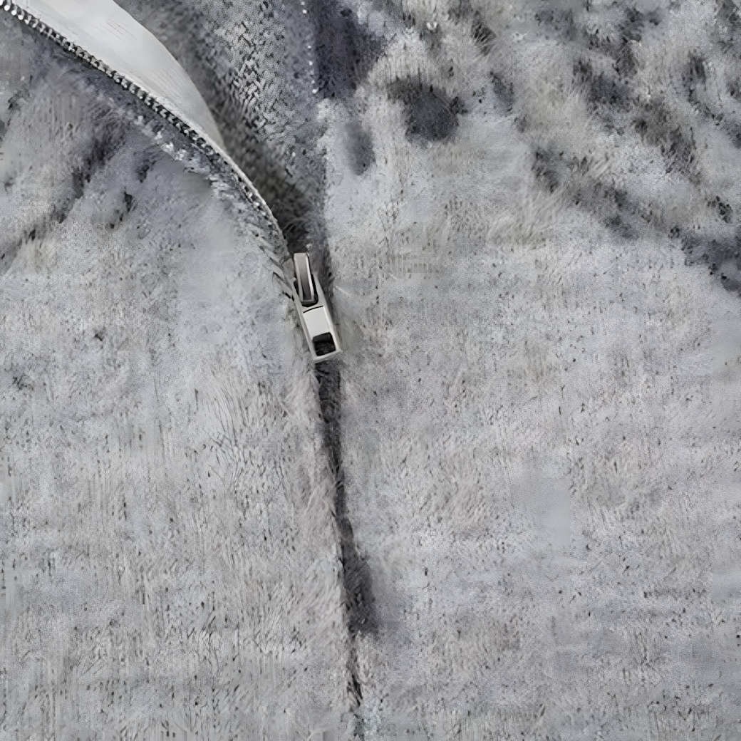 GREY BUTTERFLY ZIPPER