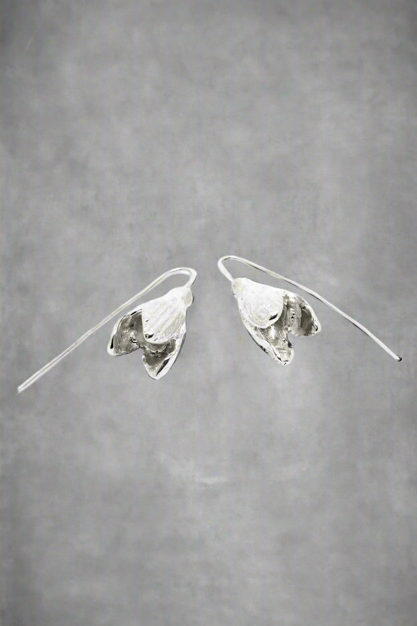 Earrings - SPRING Snowdrops with Hooks