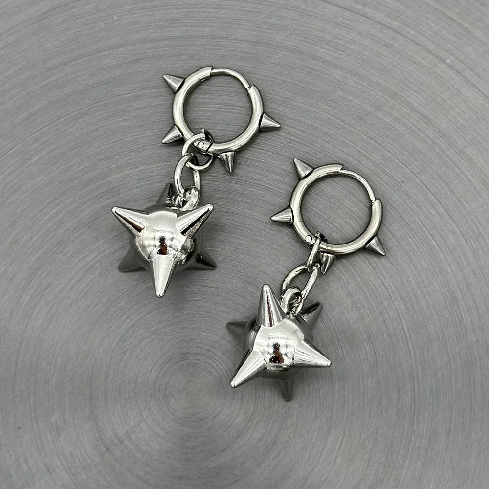 SPIKED MACE EARRINGS